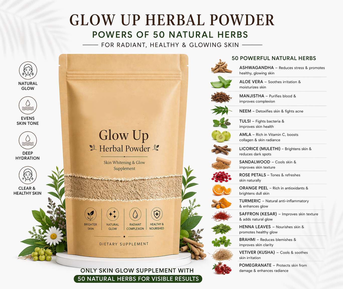 Bari  Eid Bari Sale - Glow up Herbal Powder - 50% off